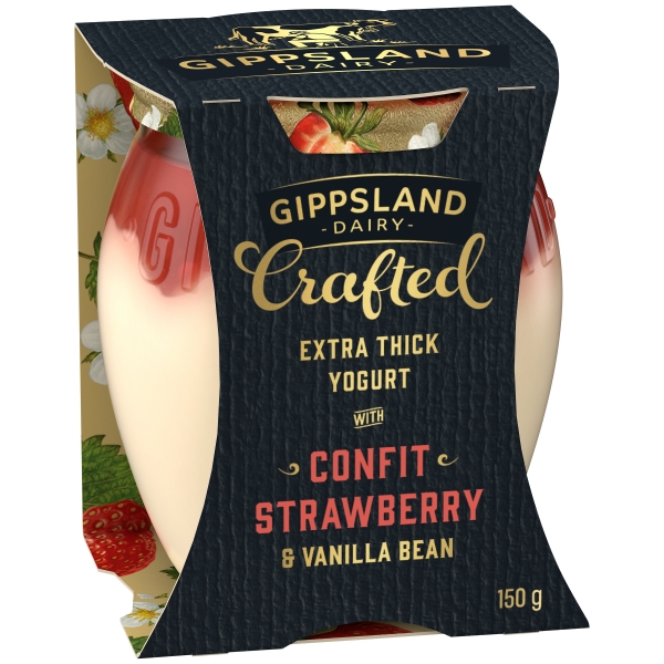 Gippsland Dairy Yoghurt Crafted Strawberry 150g