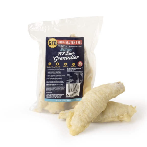 Gluten Free Batter Battered NZ Blue Grenadier 350g