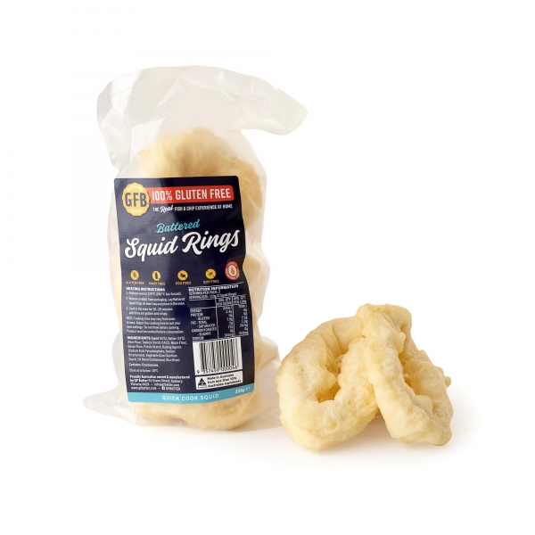 Gluten Free Batter Battered Squid Rings 330g