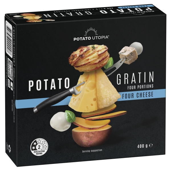 Potato Utopia Potato Gratin Four Cheese 400g