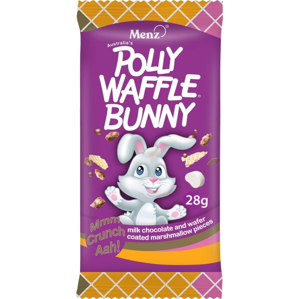 Polly Waffle Choc Bunny 28g