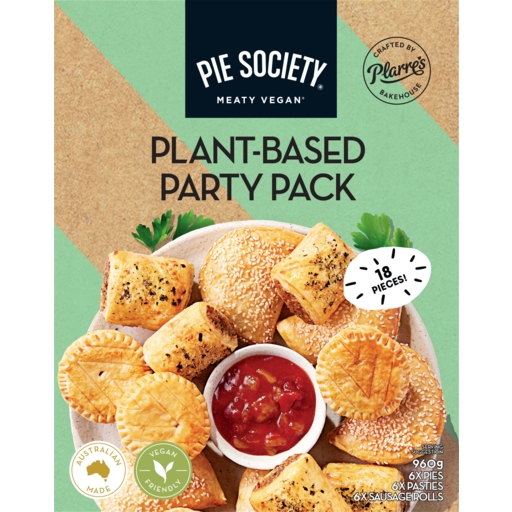 Pie Society Plant Based Party Pack 18 Pack 960g