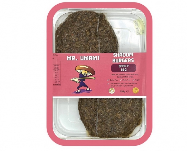 Mr Umami Shroom Burgers Smoky BBQ 2 Pack 250g