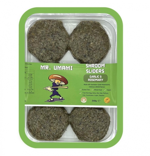 Mr Umami Shroom Sliders Garlic & Rosemary 6 Pack 240g