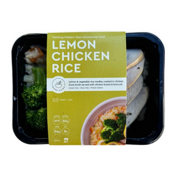 Bowlsome Lemon Chicken Rice 300g