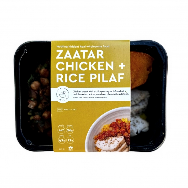 Bowlsome Zaatar Chicken & Rice Pilaf 340g