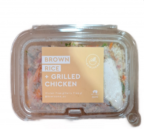 Bowlsome Brown Rice + Grilled Chicken 350g