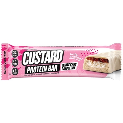 Muscle Protein Custard Bar White Choc Raspberry 60g