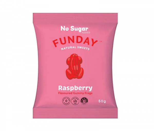 Funday Rapberry Gummy Frogs 90g