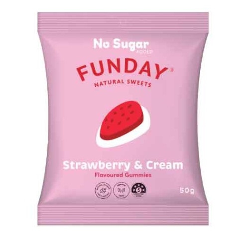 Funday Strawberry & Cream Gummies 60g