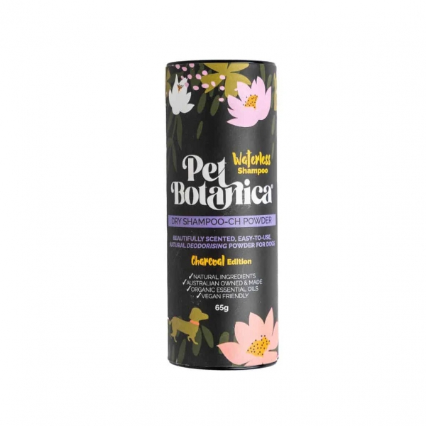 Pet Botanica Dry Shampoo Powder Charcoal 65g