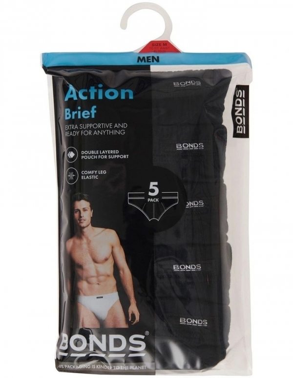 Bonds Men Action Briefs Medium 5 Pack