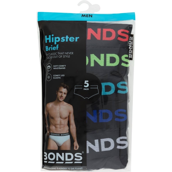 Bonds Men's Briefs Size Large 5 Pack