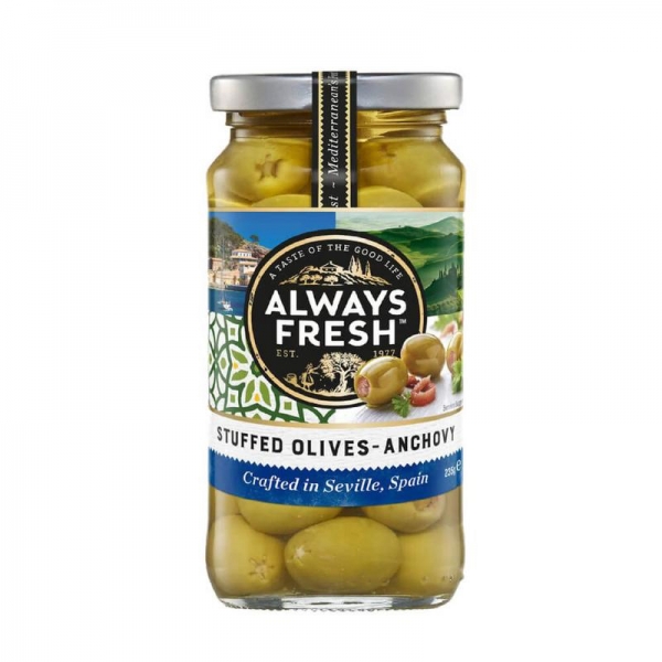 Always Fresh Olives Anchovy Stuffed 235g