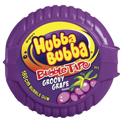 Hubba Bubba Bubble Gum Tape Groovy Grape 56g