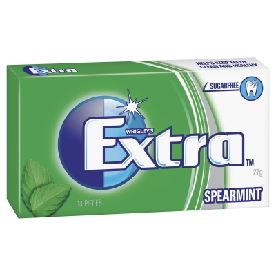 Wrigley's Chewing Gum Extra Spearmint 14 Pieces Envelope 27g