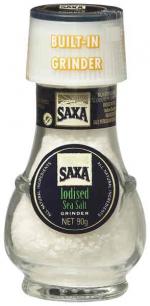 Saxa Grinder Iodised Sea Salt 90g