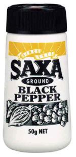 Saxa Ground Black Pepper 50g