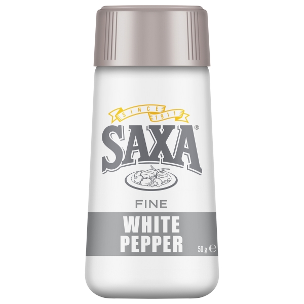 Saxa Fine White Pepper 50g