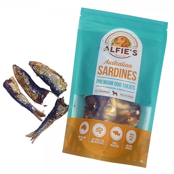 Alfie's Treatos Sardine Dog Treats 75g