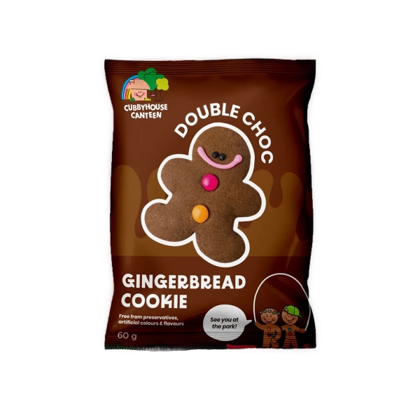 Cubbyhouse Gingerbread Cookie Double Choc 60g