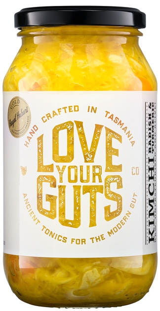 Love Your Guts Kimchi Radish & Turmeric 500g