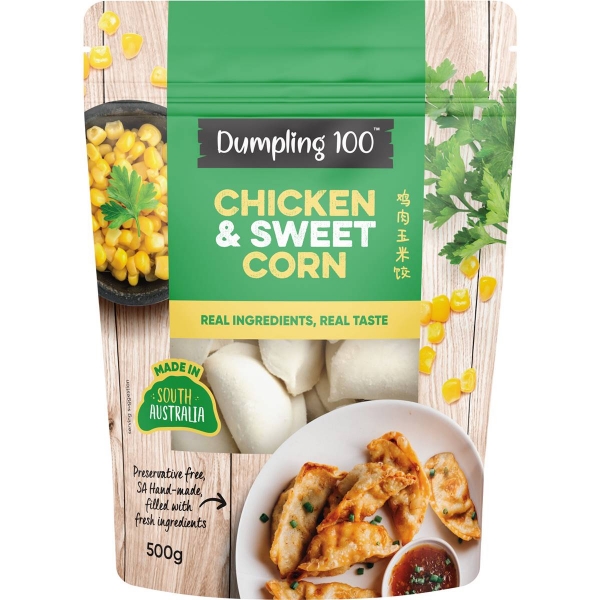 Dumpling 100 Chicken & Sweet Corn Dumplings 500g