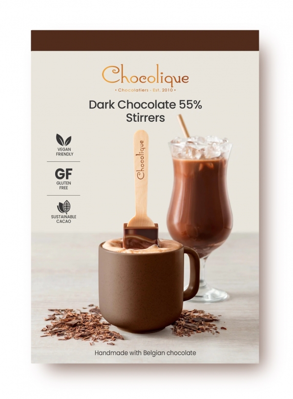 Chocolique Dark Chocolate Stirrers 4 Pack 160g