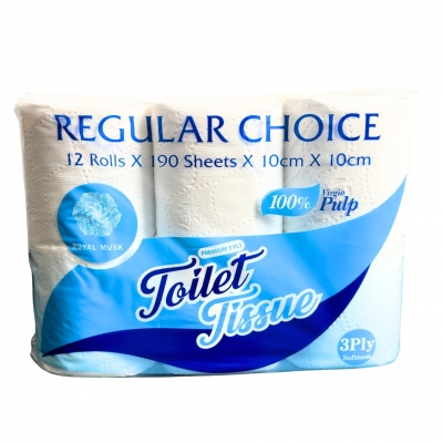 Royal Musk Toilet Rolls 3 Ply 12 Pack