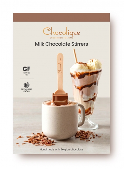 Chocolique Milk Chocolate Stirrers 4 pack 160g