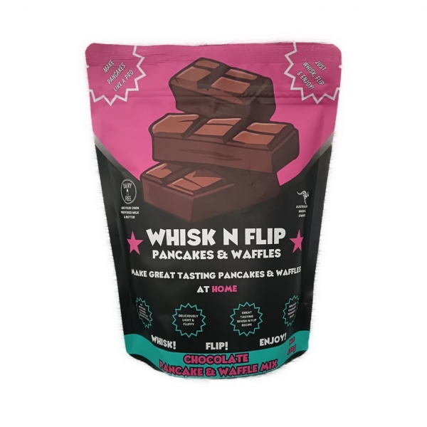 Whisk N Flip Choc Pancake & Waffle Mix 450g