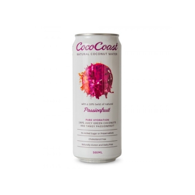 Coco Coast Coconut Water Passionfruit 500ml