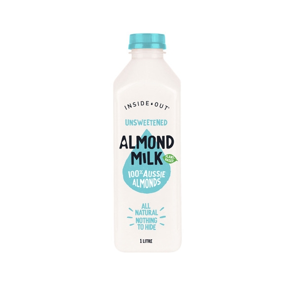 Inside Out Unsweetened Almond Milk 1lt