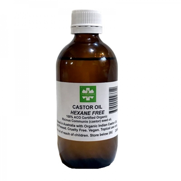 Green Medic Organic Castor Oil 200ml (Wellbeing)