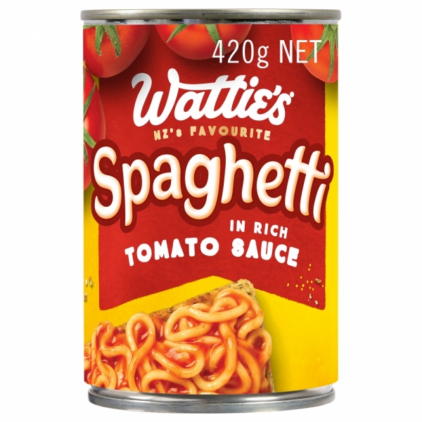 Wattie's Spaghetti In Tomato Sauce 420g