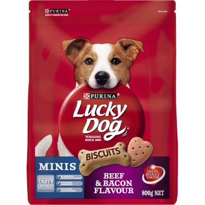 Purina Lucky Dog Mini Bones Beef & Bacon 800g