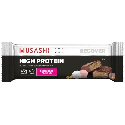 Musashi High Protein Bar Rocky Road 90g