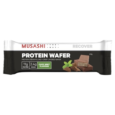 Mushashi Protein Wafer Choc Mint 40g