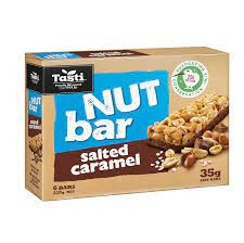 Tasti Nut Bars Salted Caramel 6 Pack 210g