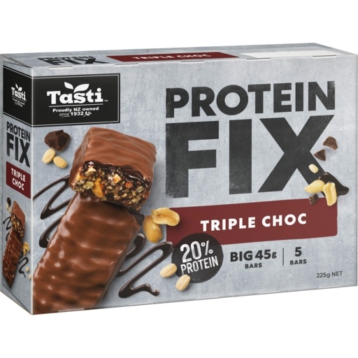 Tasti Protein Fix Bars Triple Choc 5 Pack 225g