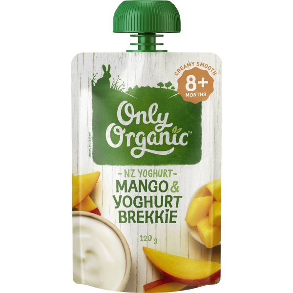 Only Organic Mango & Yoghurt Brekkie Pouch 8+ Months 120g