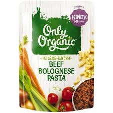 Only Organic Pasta Beef Bolognese 1-5 Years 220g