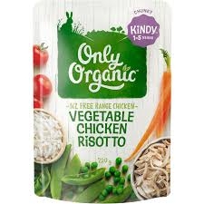 Only Organic Vegetable Chicken Risotto 1-5 Years 220g