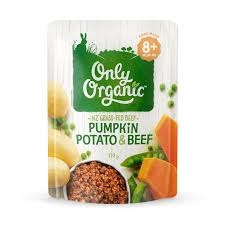 Only Organic Pumpkin Potato & Beef 8+ Months 170g