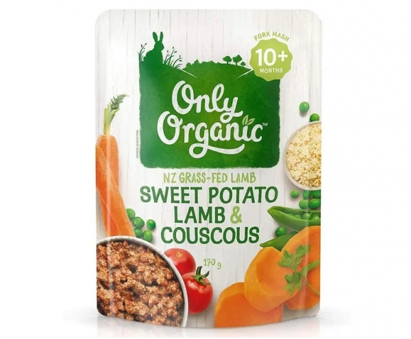 Only Organic Sweet Potato Lamb & Couscous 10+ Months 170g