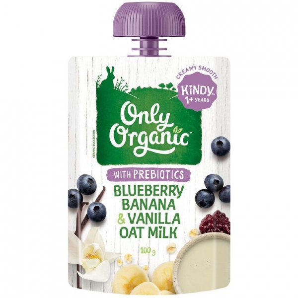 Only Organic Oat Milk Blueberry & Banana 1 Year + 100g