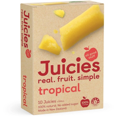 Juicies Ice Blocks Tropical 10 Pack