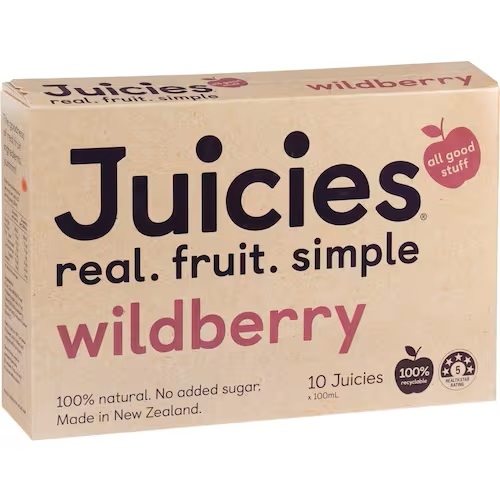 Juicies Ice Blocks Wildberry 10 Pack