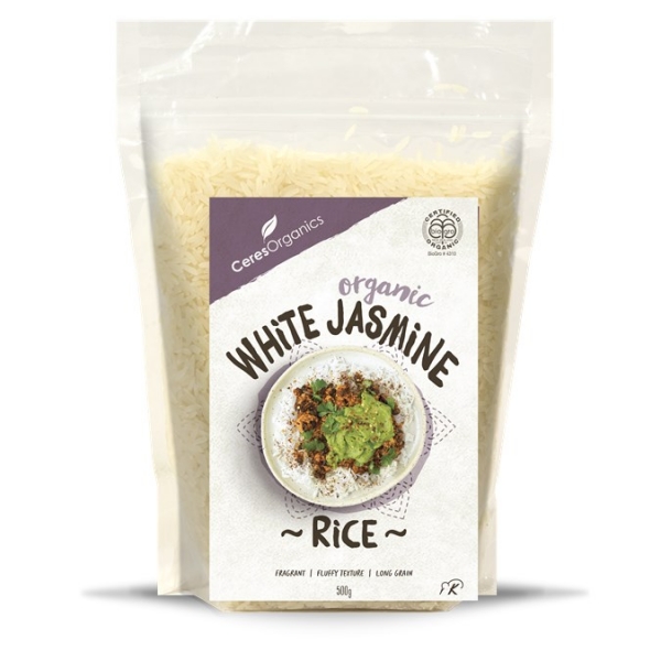 Ceres Organics White Jasmine Rice 500g