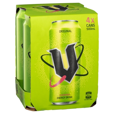 V Energy Drink Original 4 x 500ml